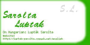 sarolta luptak business card