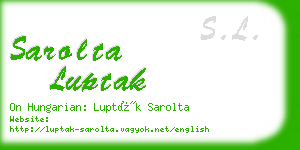 sarolta luptak business card